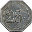France 25 Centimes Paris. Bal Dancing des Fleurs ND (1917) 25 C coin obverse