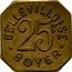 France 25 Centimes Paris. Bellevilloise - Boyer 1917 ND (no date) 25 C BELLEVILLOISE BOYER coin reverse