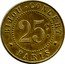 France 25 Centimes Paris. Bijou Concert ND (1917) 25 C BIJOU CONCERT PARIS coin obverse