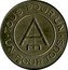 France 25 Centimes Paris. The Egalitarian Consumer Cooperative Society 1917 ND TOUS POUR UN UN POUR TOUS coin reverse