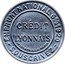 France 25 Centimes Type 4b. Blue Stamp with White Background 1920 CRÉDIT LYONNAIS "FYP" BTE-S.G.D.G. PARIS EMPRUNT NATIONAL 6% 1920 SOUSCRIVEZ coin reverse