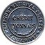 France 25 Centimes (Type 7a. Blue Stamp with White Background) CRÉDIT LYONNAIS "FYP" Bᵀᴱ-S.G.D.G. PARIS EMPRUNT NATIONAL 6% 1920 SOUSCRIVEZ coin reverse