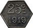 France 25 Centimes Ville de Montreal (Aude) 1919 VILLE DE MONTREAL (AUDE) coin reverse