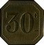 France 30 Centimes Paris. Cafe de la Bourse 1917 ND 30 C coin reverse