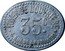 France 35 Centimes (Paris. Foyer de L’ouvriere) 35 C. FOYER DE L'OUVRIERE 4, RUE DE LA VRILLIERE coin obverse