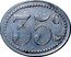 France 35 Centimes (Paris. Foyer de L’ouvriere) 35 C_ coin reverse