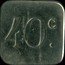 France 40 Centimes (Paris. Bateaux Parisiens) 40 C. coin reverse