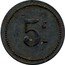 France 5 Centimes A L'Aiglon. Narbonne. Aude 1917 5 C coin obverse
