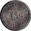 France 5 Centimes (Association Sportive Carcassonnaise. Carcassonne) ASC PART D'ENTRÉE AU TERRAIN coin obverse