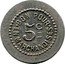 France 5 Centimes Chalon-sur-Saone. Boucherie et Primeurs. Poulet ND (1917) 5C BON POUR EN MARCHANDISES coin obverse