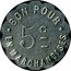 France 5 Centimes Chalon-sur-Saone. Boulangerie Labille ND (1917) 5 C BON POUR EN MARCHANDISES coin obverse
