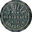 France 5 Centimes Chalon-sur-Saone. Boulangerie Labille ND (1917) LAVILLE BOULANGERIE A LA CITADELLE coin reverse