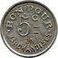France 5 Centimes Chalon-sur-Saone. Chambre Syndicale Boulangerie ND (1917) 5C BON POUR EN MARCHANDISES coin obverse