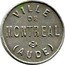 France 5 Centimes (City of Montreal (Aude)) VILLE DE MONTREAL AUDE coin reverse