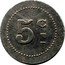 France 5 Centimes Commune of Gex 1917 ND 5 C coin reverse