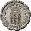 France 5 Centimes Commune of La Capelle 1921  UNION COMMLE ET INDLLE DU CTON DE LA CAPELLE 1921 coin obverse