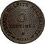 France 5 Centimes Essai by Merley. Type II 1905 A LIBERTE EGALITE FRATERNITE 5 CENTIMES A ESSAI coin reverse