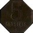 France 5 Centimes (Flize (Ardennes)) 5 CENTIMES coin obverse