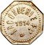 France 5 Centimes Modern Republic Decimal Coinage ARÇONNERIE FRANÇAISE 1914 ST SULPICE coin obverse