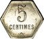 France 5 Centimes (French Overseas Department) KM# Tn1 5 CENTIMES coin reverse