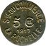 France 5 Centimes (La Rochelle) STE DU COMMERCE 5 CES 1917 LA ROCHELLE coin obverse