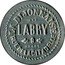 France 5 Centimes (LABRY.) UNY LABRY 9 GERGY LA DIJONNAISE RUE DE LA CITADELLE coin reverse