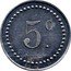 France 5 Centimes Le Havre ND (1916) 5 C coin obverse