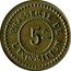 France 5 Centimes Lyon. Rhone. Exhibition Brasserie ND (1914) 5C BRASSERIE DE L’EXPOSITION coin obverse