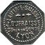 France 5 Centimes Lyon. Laiterie Suisse J. Dufraisse ND (1917) LAITERIE SUISSE J.DUFRAISSE 33 RUE DE CONDÉ LYON coin reverse