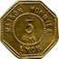 France 5 Centimes Lyon. Maison Monnier ND (1917) 5 CENT MAISON MONNIER LYON coin obverse