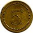France 5 Centimes (Montolieu (Aude). Francois Ratie) 5 C coin obverse