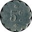 France 5 Centimes Paris. Foyer de L’ouvriere 1917 ND 5 C coin reverse