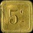 France 5 Centimes Paris. Foyer de L’ouvriere 1917 ND 5 C coin reverse