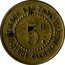 France 5 Centimes Paris. Seine. Bouillon des Travailleurs ND (1917) 5C BOUILLON DES TRAVAILLEURS 21 RUE CLER 21 coin obverse