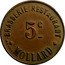 France 5 Centimes Paris. Brasserie Restaurant ND (1917) ND (no date) 5 C M.A PARIS BRASSERIE RESTAURANT MOLLARD coin obverse