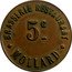 France 5 Centimes Paris. Brasserie Restaurant ND (1917) ND (no date) 5 C BRASSERIE RESTAURANT MOLLARD coin reverse