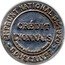 France 5 Centimes Type 2. Green Stamp with Orange Marked Text Background 1920 CRÉDIT LYONNAIS FYP BTE-S.G.D.G. PARIS EMPRUNT NATIONAL 6% 1920 SOUSCRIVEZ coin reverse
