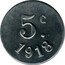 France 5 Centimes (Vanves) 5 C. 1918 coin obverse
