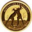 Australia 5 Dollars (Kangaroo Fighting Bullion Coin) AUSTRALIAN KANGAROO 2010 1/20OZ 9999 GOLD P coin reverse