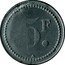 France 5 Francs (Lyon. Brasserie du Nord) 5 F. BRIE- DU NORD LYON coin obverse
