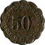 France 50 Centimes (Lyon. French Society) LE JETON POPULAIRE SOCIETE FRANCAISE 50C. coin reverse