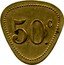 France 50 Centimes (Paris. Bellevilloise Boyer) 50 C. coin reverse