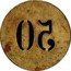 France 50 Centimes (Paris. G. Blanchard)  coin reverse