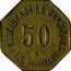 France 50 Centimes (Paris. The Cardinal Restaurant) 50 RESTAURANT LE CARDINAL RUE RICHELIEU coin obverse