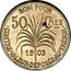 France 50 Centimes (Piedfort) KM# P1 BON POUR 50 CMES 1903 CONTRE.VALEUR.DÉPOSÉE.AU.TRÉSOR. coin reverse