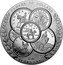 Canada 50 Dollars (Curated Coin Collection. Transition Obverse) CANADA 50 DOLLARS CANADA D PC 1873 CANADA 2013 LLARS CANADA 25 CENTS 1873 1973 PC B CANA CAN 5 DOLLARS 2020 DOLLAR RCMP GRC 150 YEARS ANS coin reverse