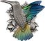 Vanuatu 50 Vatu Hummingbird 2023  coin reverse