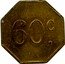 France 60 Centimes (Cannes. Brasserie du Casino) 60 C coin reverse