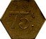 France 75 Centimes (Lyon. Restaurant Russe) 75 C. coin reverse