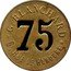 France 75 Centimes (Paris. G. Blanchard) G. BLANCHARD 6, RUE DE HANOVRE 75 coin obverse